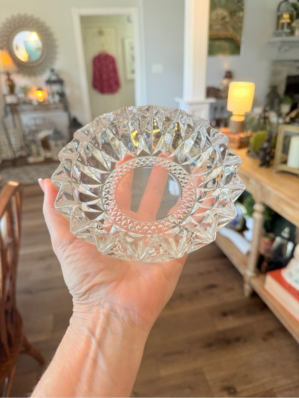 3 Vintage Anchor Hocking Glass Ashtrays Ruby Red and Clear - Picture 13 of 17